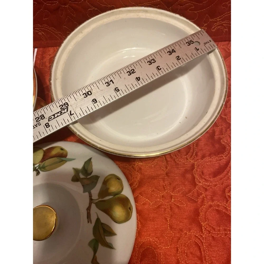 Royal Worcester Evesham Gold Porcelain Covered Casserole‎ 7